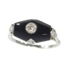 Art Deco diamond and onyx ring